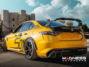 Alfa Romeo Giulia Quadrifoglio GTAm Conversion Kit by PariS'5 GaraGe - GTAm Widebody Rear Arch Set - Carbon Fiber